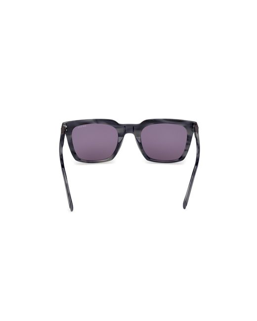 Guess Black Gu00279 92A Sunglasses Acetate Smoke Squared Normal for men
