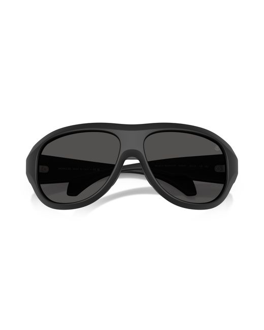 Moncler Black Me8013 Bleacher 500687 Sunglasses Injected Round Normal
