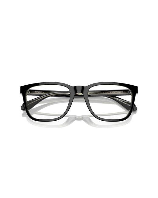 Giorgio Armani Black Ar7255 6087 Optical Frames Acetate Transparent Pillow Normal for men