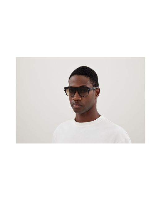 McQueen Black Am0550S 002 Sunglasses Acetate Squared for men
