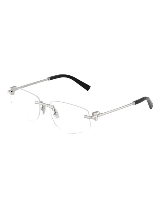 Tiffany & Co Black Tf1175 6001 Optical Frames Metal Transparent Geometric Normal