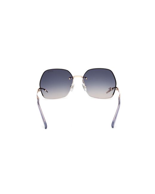 Guess Black Gu00268 28B Sunglasses Metal Smoke Butterfly Normal