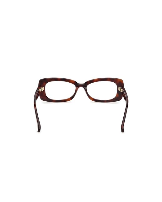 Max Mara Black Mm5233 052 Optical Frames Acetate Squared Normal