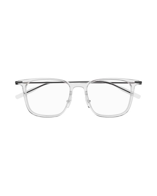 Montblanc Black Mb0354O 003 Optical Frames Injected Transparent Squared for men