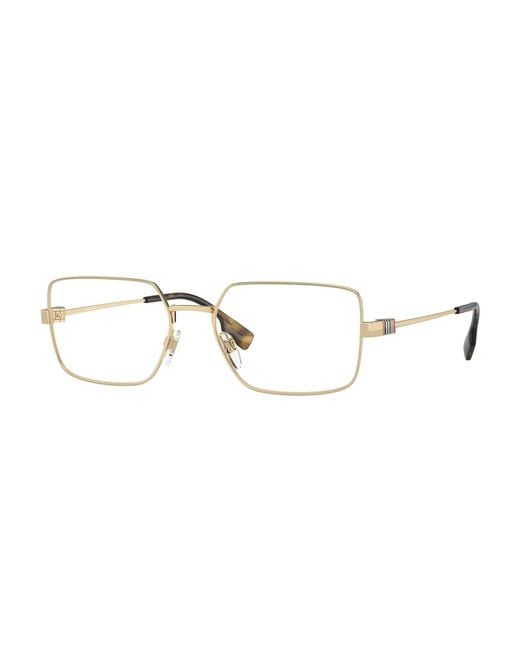 Burberry Black Be1380 1109 Optical Frames Steel Transparent Squared Normal for men