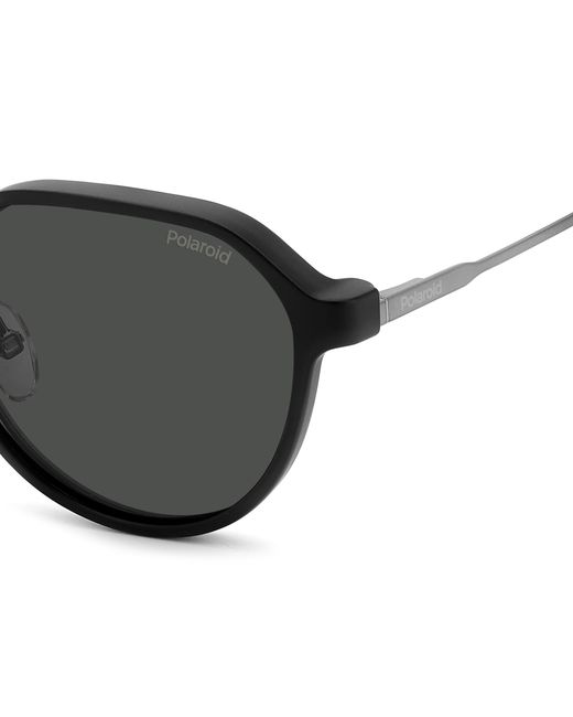 Polaroid Black Pld 6204/Cs V81/M9 Sunglasses Metal Geometric Polarized