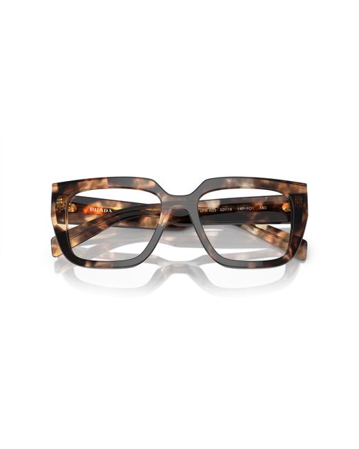 Prada Black Pr A03V 14P1O1 Optical Frames Acetate Geometric Normal