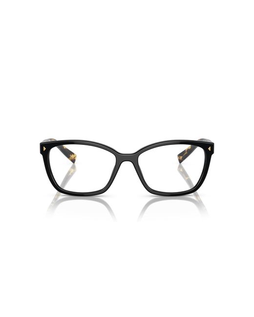 Prada Black Pr 15Zv 3891O1 Optical Frames Acetate Squared Normal