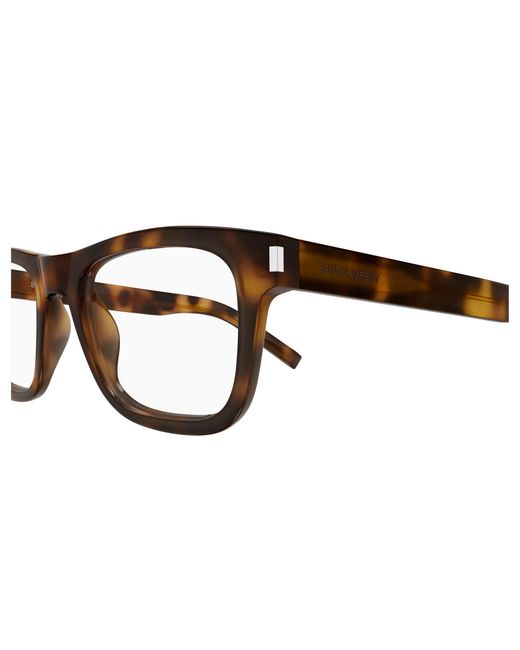 Saint Laurent Black Sl 819 Opt 003 Optical Frames Acetate Transparent Squared