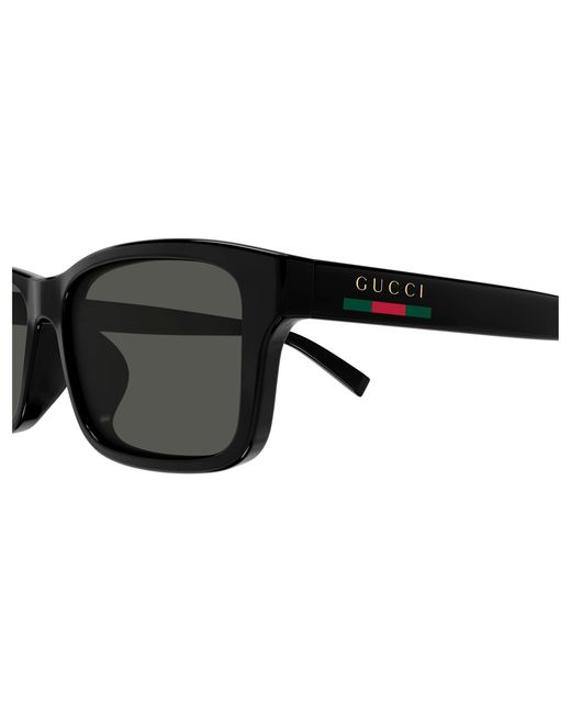 Gucci Black Gg1986Sa 001 Sunglasses Injected Squared for men