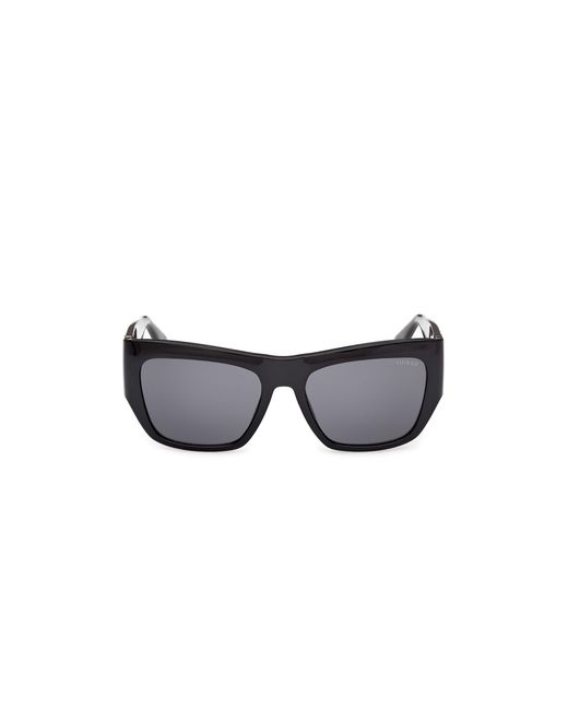 Guess Black Gu00252 01A Sunglasses Injected Smoke Squared Normal