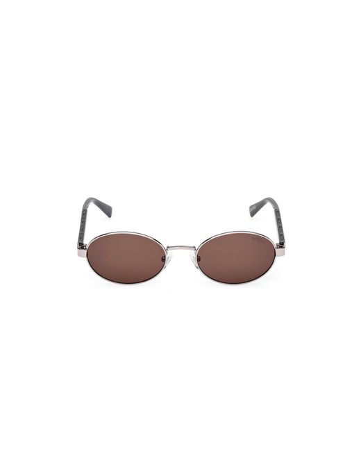 Guess Black Gu00232 08E Sunglasses Metal Round Normal