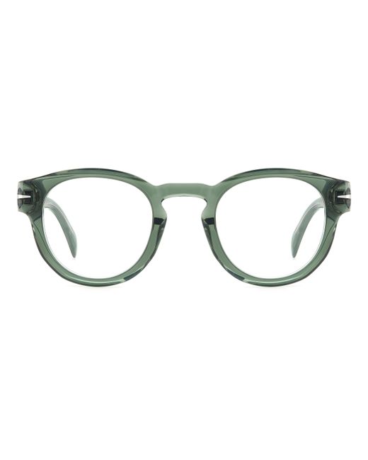 David Beckham Black Db 7125 B59 Optical Frames Acetate Round for men