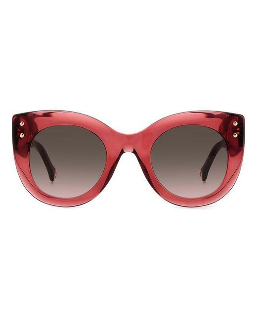 Carolina Herrera Black Her 0127/S 8Cq/Ha Sunglasses Acetate Cat Eye Shaded