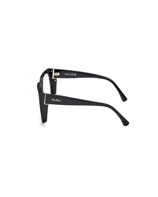 Max Mara Black Mm5181-B 001 Optical Frames Acetate Round Normal