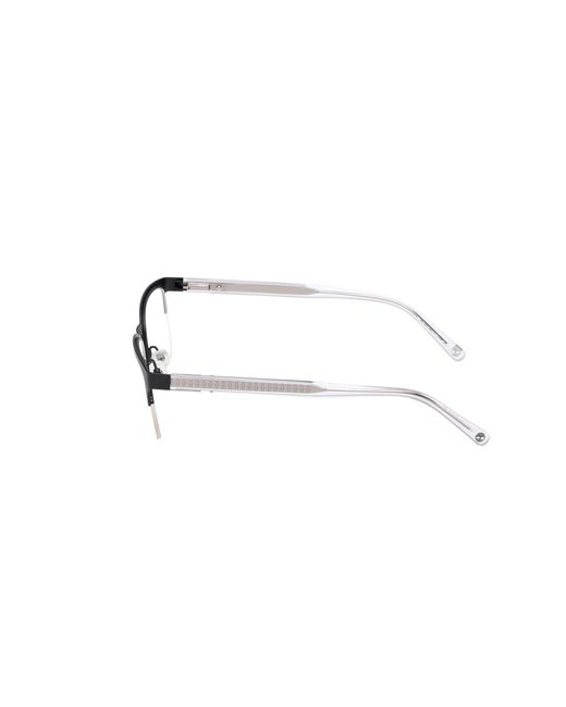 Timberland Black Tb50083 002 Optical Frames Metal Squared Normal for men