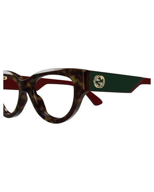 Gucci Black Gg1665O 006 Optical Frames Acetate Transparent Cat Eye