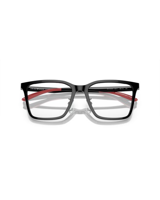 Emporio Armani Black Ea3232D 5017 Optical Frames Acetate Transparent Squared Normal for men