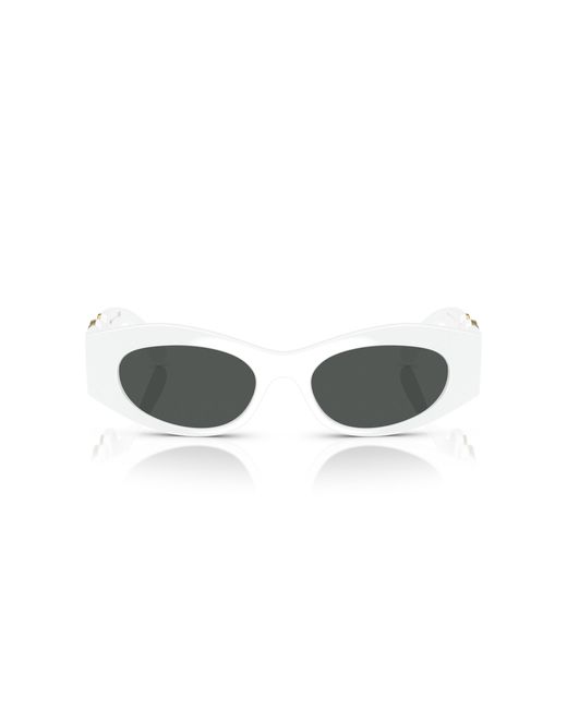 Versace Black Ve4480U 314/87 Sunglasses Injected Round Normal