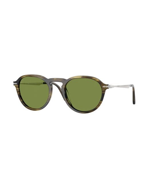 Persol Green Po3383S 12374E Sunglasses Acetate Pantos Normal