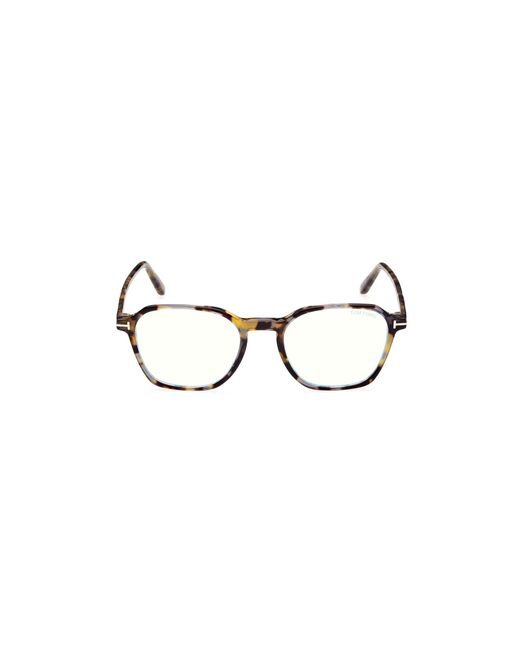 Tom Ford Black Ft5804-B 055 Optical Frames Acetate Geometric Normal for men