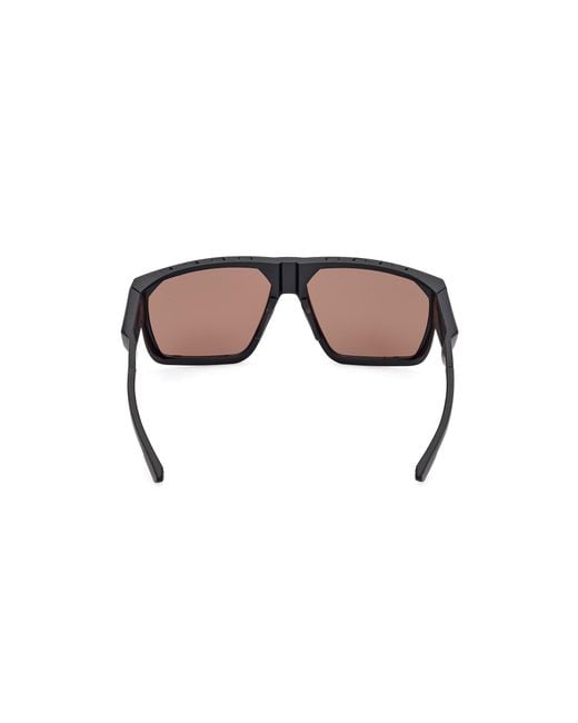 Adidas Originals Black Sp0097 02E Sunglasses Injected Round Normal for men