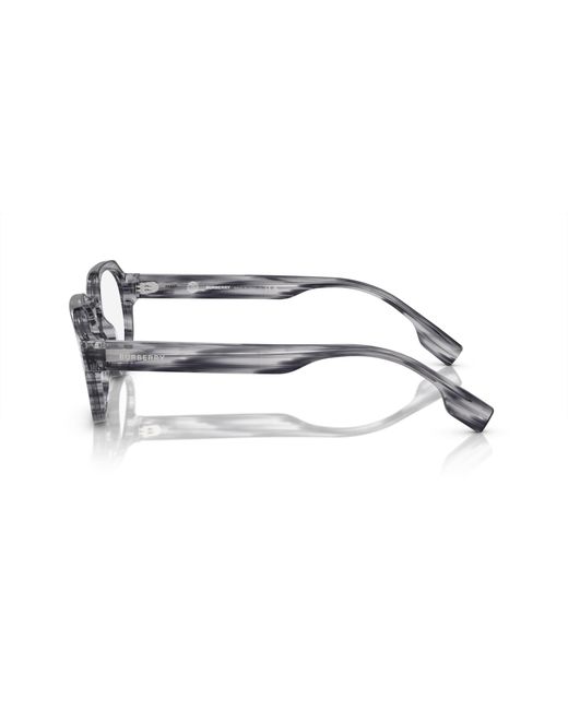 Burberry Black Be2386 4097 Optical Frames Acetate Transparent Round Normal for men