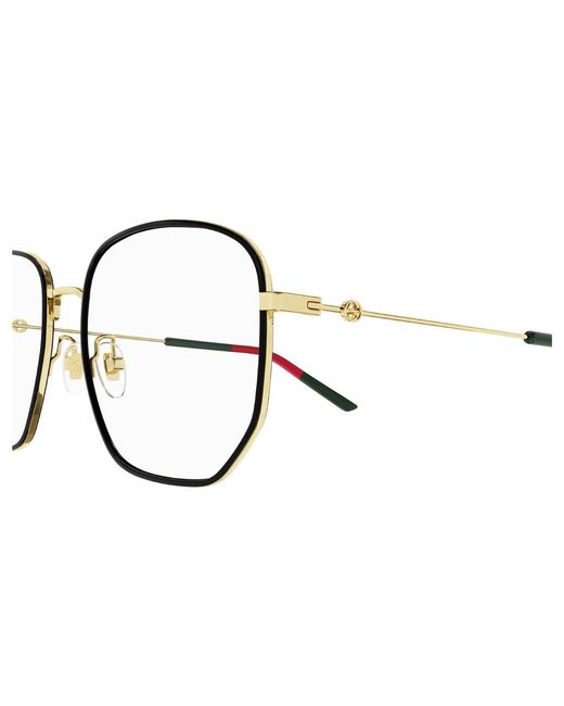 Gucci Black Gg1197Oa 001 Optical Frames Metal Squared