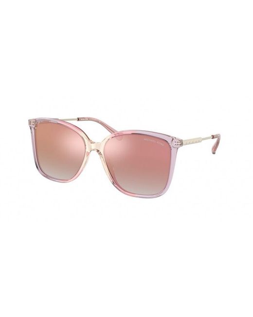 Michael Kors Black Mk2169 Avellino 39056F Sunglasses Plastic Squared Mirror Nuanced
