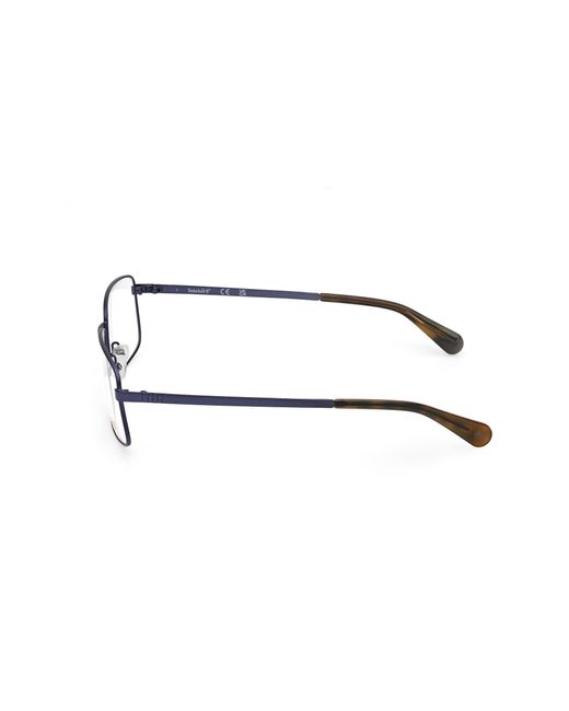 Timberland Black Tb50038 091 Optical Frames Metal Squared Normal for men