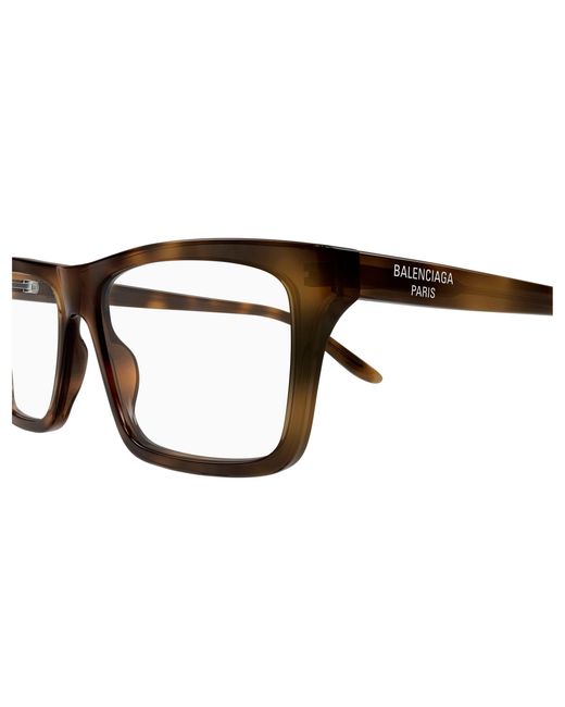 Balenciaga Black Bb0499O 003 Optical Frames Acetate Transparent Squared for men