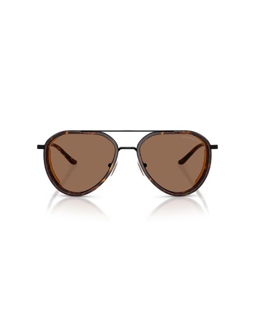 Emporio Armani Black Ea2163 300173 Sunglasses Metal Pilot Normal for men