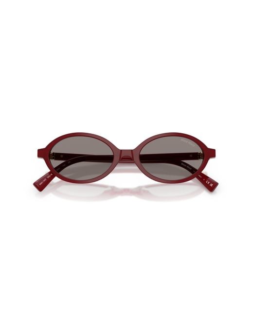 Miu Miu Black Mu 04Zs 21I80Q Sunglasses Acetate Round Normal