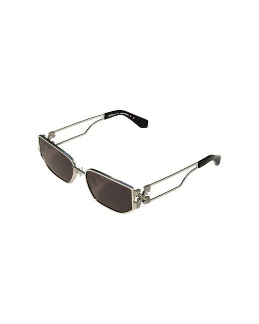 Off-White c/o Virgil Abloh Black Ow1027 Allen 7207 Sunglasses Metal Squared Normal