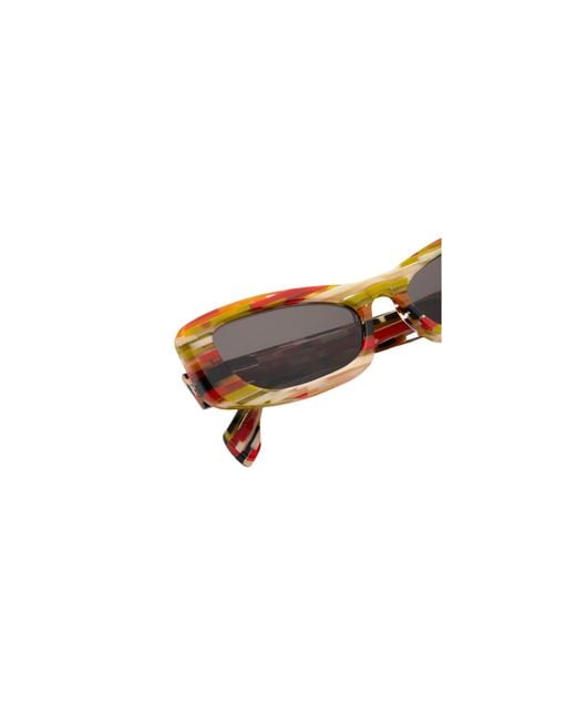 Marni Black Dpo Nyama Stripes Sunglasses Acetate Squared