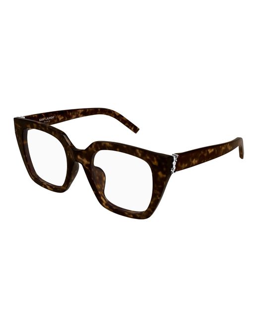 Saint Laurent Black Slm143 Opt Square Frames