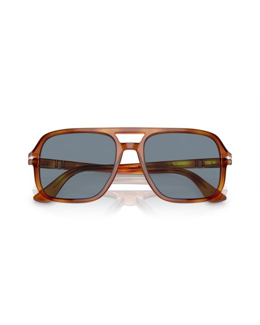 Persol Black Po3328S 96/56 Sunglasses Acetate Pilot Normal for men