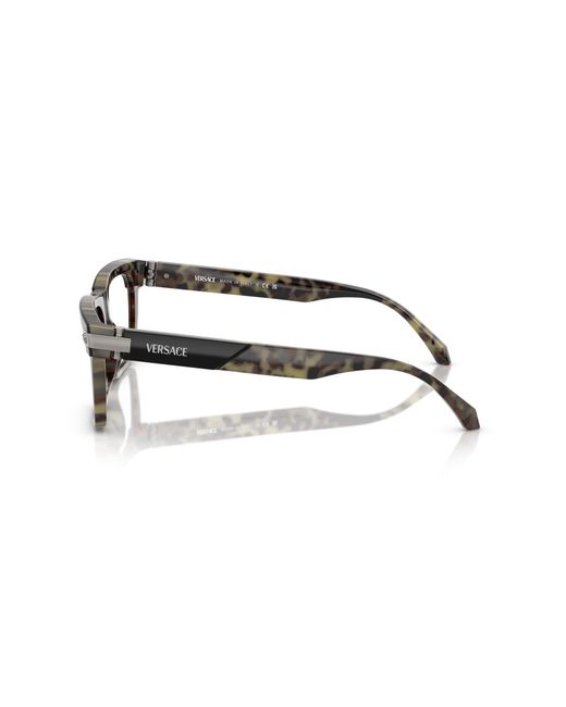 Versace Black Ve3354 5456 Optical Frames Acetate Squared Normal for men
