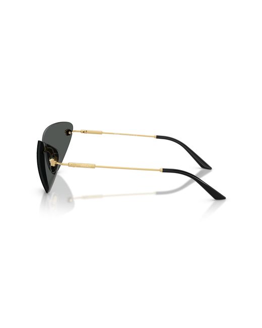 Versace Black Ve2281 100287 Sunglasses Metal Cat Eye Normal
