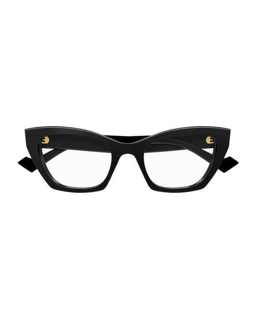 Gucci Black Gg1334O 001 Optical Frames Acetate Cat Eye