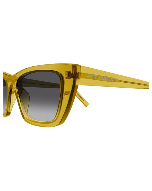 Saint Laurent Black Sl 276 Mica 062 Sunglasses Acetate Smoke Cat Eye