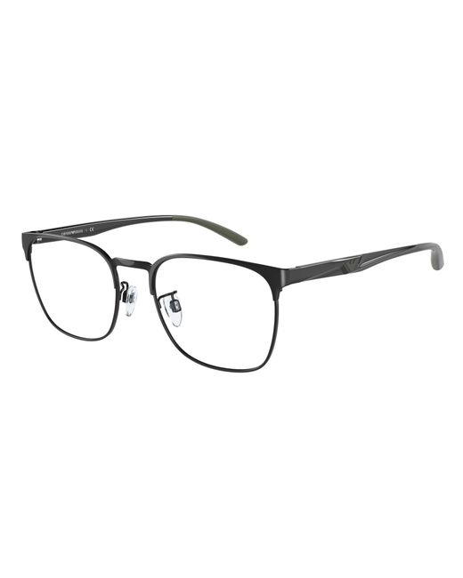 Emporio Armani Black Ea1135D 3014 Optical Frames Metal Transparent Pillow Normal for men