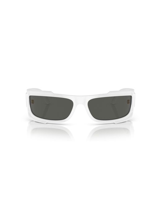 Versace Black Ve4446 314/87 Sunglasses Nylon Squared Normal for men