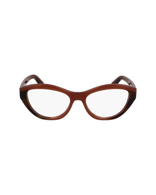 Ferragamo Black Sf3011 254 Optical Frames Acetate Cat Eye Normal