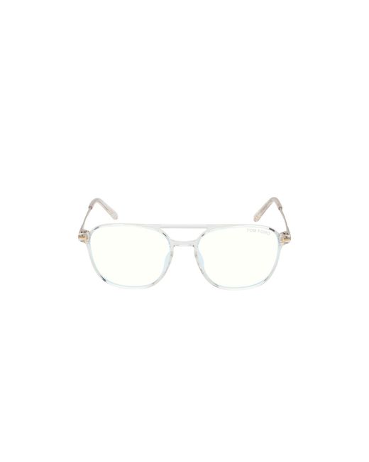 Tom Ford Black Ft5874-B 026 Optical Frames Injected Pilot Normal for men