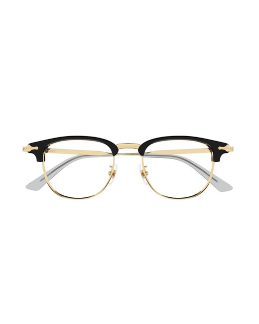 Montblanc Black Mb0364O 001 Optical Frames Metal Transparent Squared for men