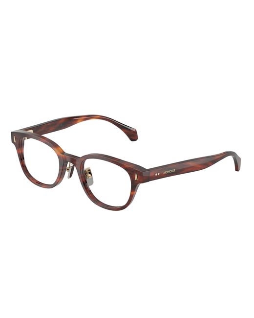 Moncler Black Me2021D 3034 Optical Frames Acetate Transparent Round Normal