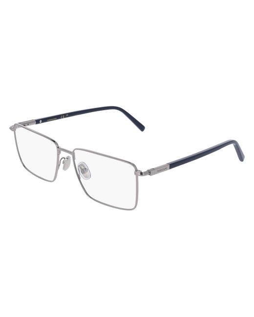 Ferragamo Black Sf2237 021 Optical Frames Metal Squared Normal for men