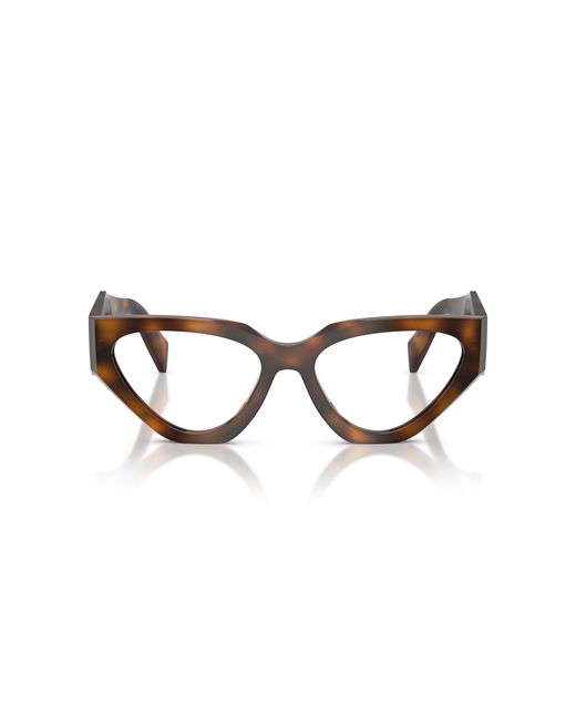 Prada Black Pr C07V 20D1O1 Optical Frames Acetate Geometric Normal