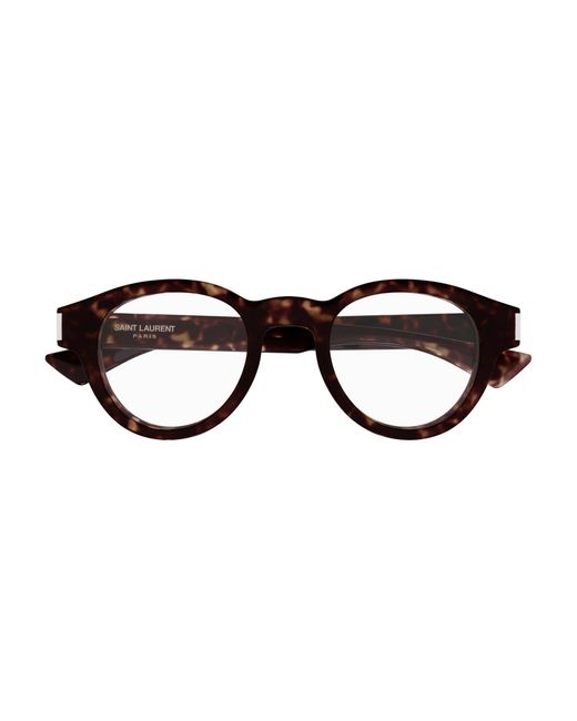 Saint Laurent Black Sl 792 002 Optical Frames Acetate Transparent Round